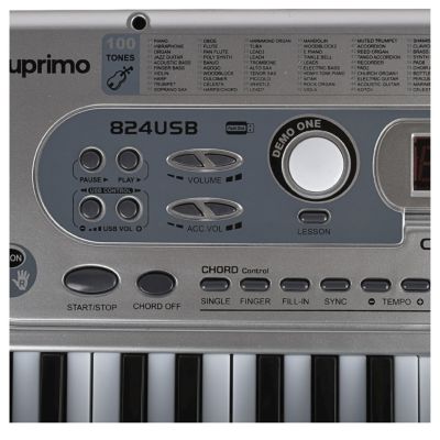 7. SUPRIMO 824 USB - keyboard with microphone for learning to play, designed for children