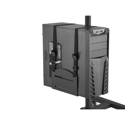14. Features - Flat Panel Cart / Computer Case - Plastic, Stainless Steel - Screen Size: 43.2-81.3 cm (17"-32") - Freestanding