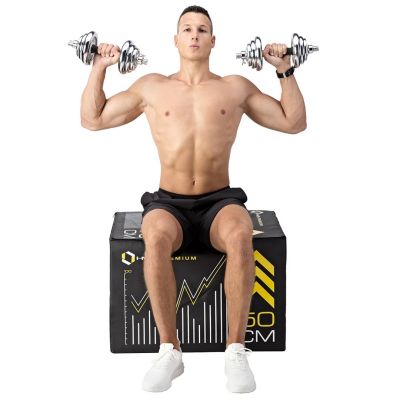 18. Dumbbells in a case HMS STC21 2 x 10 kg chrome