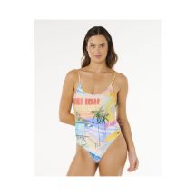 Women's RIP CURL Hotel Malibu Cheeky One Piece swimsuit, multicolor