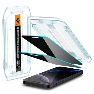 5. Spigen Glas.tR EZ Fit Privacy Tempered Glass for iPhone 16 Pro Max / 17 Pro Max - 2 pcs.