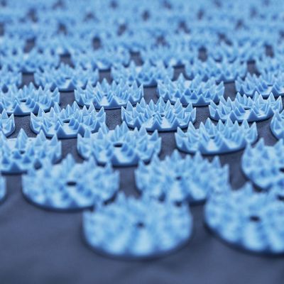 4. Spokey Akumat acupressure and massage mat with pillow, blue 943394