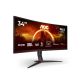 12. Monitor AOC 34"/ CU34G2XP BK 2xHDMI 2xDP 5xUSB