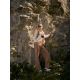 5. Women's wide-leg sweatpants 4F 4FRAW26TTROF2105-82S