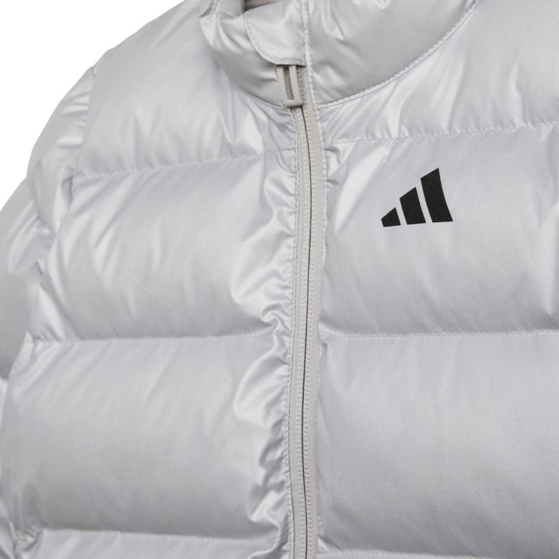 3. Adidas Synthetic Down Glam Silver Kids Jacket JM8870