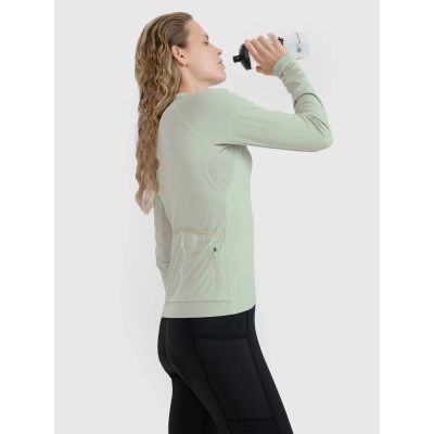 6. Women's cycling longsleeve with zipper 4F 4FWSS25TFLOF343-47S