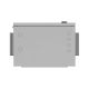 10. WALL-HUNG RACK CABINET 10" HERMETIC IP55 WALL/POLE MOUNTING 320X220X400 GRAY LANBERG (ASSEMBLED)