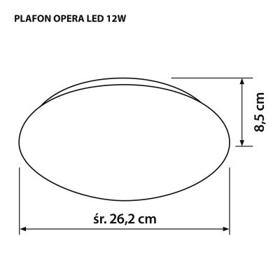3. Modern LED ceiling lamp Activejet OPERA 12W