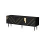 3D TV cabinet MOUNTAIN 154x40x55 black + gold
