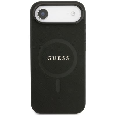 3. Guess Saffiano Classic Logo MagSafe case for iPhone Air - black