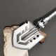 9. Wozinsky WSS-211 survival bushcraft shovel multifunctional knife breaker flint whistle harpoon 21 in 1 - gray