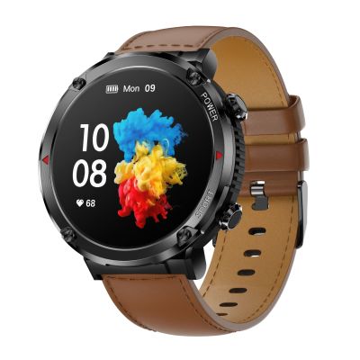 2. Gravity GT21-4 Smartwatch + Black Silicone Strap