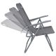 10. CAMPING CHAIR WITH ARMRESTS 61x66x65-108CM FOLDING DARK GRAY ENERO CAMP - 2nd QUALITY
