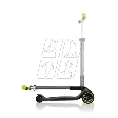 13. Globber Master Prime 3-Wheel Scooter / Black - Lime Green 664-106