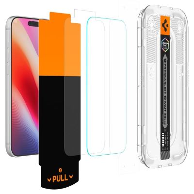 2. Spigen Glas.tR EZ Fit Pro HD AC 2-Pack Tempered Glass for iPhone 18 Pro / 17 Pro / 17 / 16 Pro