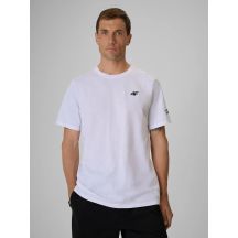 Men's regular plain T-shirt 4F 4FRSS26TTSHM3994-10S