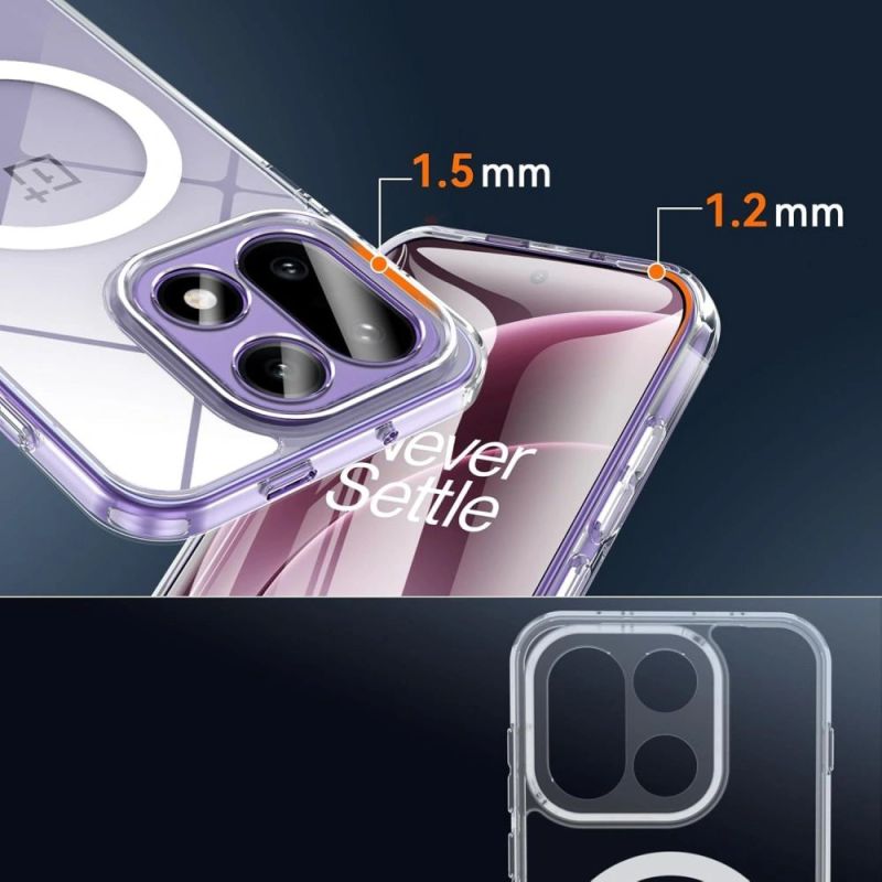 3. Tech-Protect Flexair Hybrid MagSafe Case for OnePlus 15 - Transparent