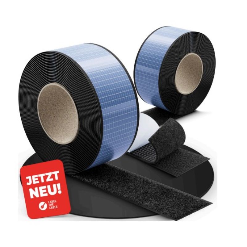 2. Label-the-cable LTC 1610-5-50 Silver Adhesive Tape Suitable for Indoor Use Suitable for Outdoor Use 5 m Black
