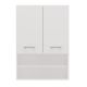 2. Washing machine cabinet POLA MINI DK 64x30xH90 white