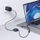 7. Baseus Free2Pull Mini 100W 3in1 USB-C Retractable Cable - 2xUSB-C 1.2m - Black