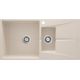 1.5-bowl granite sink with drainer