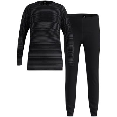 3. Odlo Set long ACTIVE WARM ECO SET children's underwear set size 92cm Black-Gray