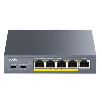 POE SWITCH / EXTENDER POE40 4-PORT + 1X UPLINK CUDY