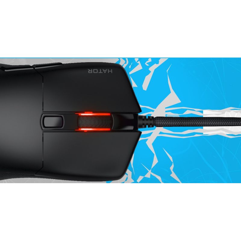 11. HATOR Pulsar 3 Wireless Gaming Mouse Ambidextrous RF Wireless + Bluetooth + USB Type-C Optical 12000 DPI