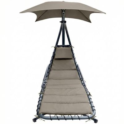27. SWING ROCKING CHAIR WITH UMBRELLA LISBON DARK GREY