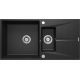 1.5-bowl granite sink with drainer