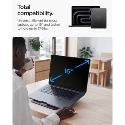 7. Spigen SlimFold LD201-S8 Laptop Stand - Gray