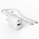 4. Puro PROLITE 25W USB-A / USB-C wall charger + USB-C - USB-C cable 1.2m - white
