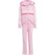 2. adidas Seasonal Essentials Tiberio 3-Stripes Fleece Tracksuit for Kids Pink JI6206