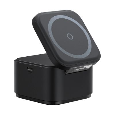 6. Baseus MagPro 3in1 25W MagSafe Compatible Inductive Charger for Phone and Smartwatch - Black