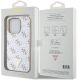 8. Guess 4G Triangle Metal Logo Case for iPhone 15 Pro - White