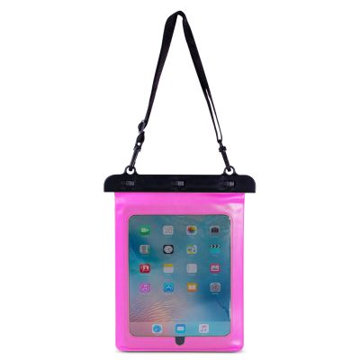 3. Waterproof PVC tablet case - pink