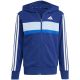 3. adidas Seasonal Essentials Tiberio 3-Stripes French Terry Tracksuit for Kids Navy Blue JI6035