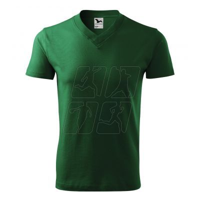 5. T-shirt Malfini V-neck M MLI-10206 bottle green