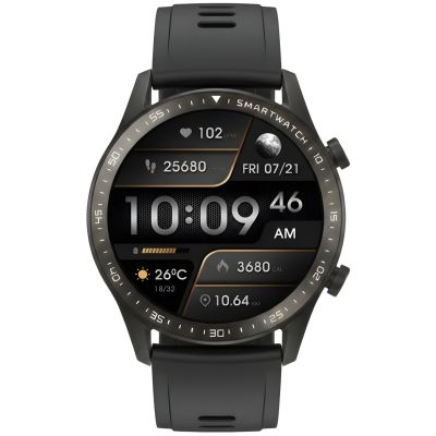 8. Smartwatch Gravity Black 2 Straps GT10-4