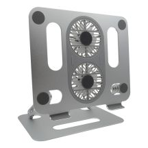 RealPower 495562 Laptop Stand Notebook Stand Stainless Steel 43.2 cm (17")