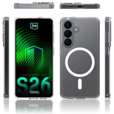 13. 3mk Armor MagCase for Samsung Galaxy S26 Pro - Transparent