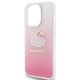 6. Hello Kitty IML Gradient Electrop Kitty Head case for iPhone 15 Pro Max - pink