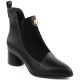 8. D&amp;A S.Barski Premium Collection W OLI232A black high-heeled ankle boots