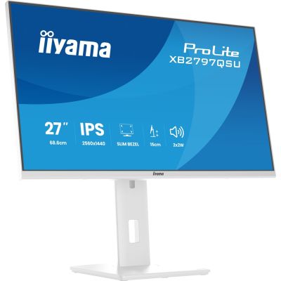 39. iiyama ProLite XB2797QSU-W1 computer monitor 68.6 cm (27") 2560 x 1440 px Quad HD LED White
