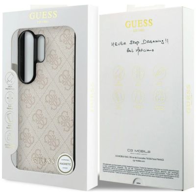 14. Guess 4G Classic Logo Charm MagSafe Case for Samsung Galaxy S26 Ultra - Pink