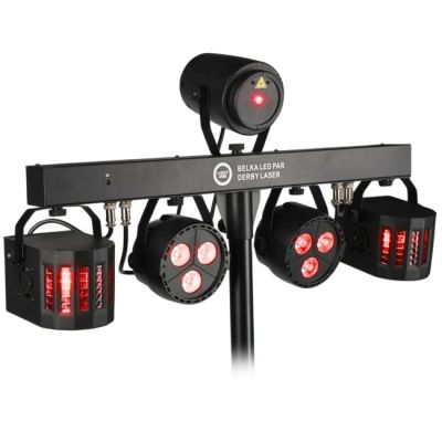 15. LIGHT4ME multi-effect LED PAR DERBY LASER BEAM