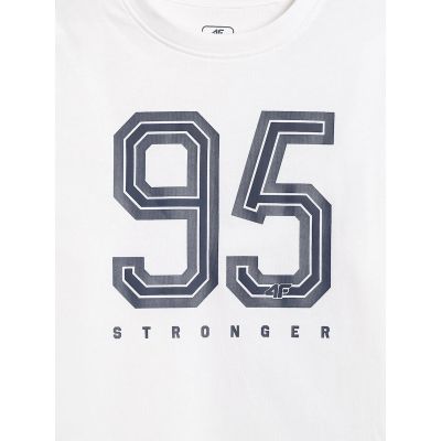 9. Boy's loose T-shirt with print 4F 4FJRSS26TTSHM3786-10S