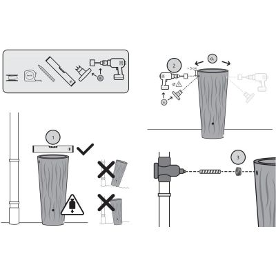 5. ALANA FLOWER RAINWATER TANK 160L ANTHRACITE