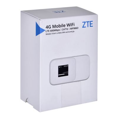 7. ZTE MF986D 4G UFI LTE CAT12/13 router 1x USB Type C, 1x SIM socket 2x TS-9