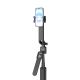 8. Wozinsky WST-360YS Selfie Stick with Tripod Function with 360° AI Auto Face Tracking Gesture Control - Black